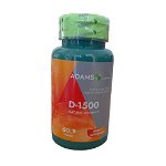 Vitamina D-1500 60 tab, Adams, 
