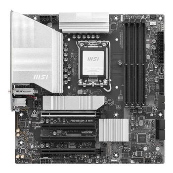 Placa de baza MSI PRO B860M-A WIFI, Intel B860, LGA 1851, DDR5, mATX, MSI