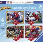 Puzzle Spiderman 12/16/20/24 piese Ravensburger, Ravensburger