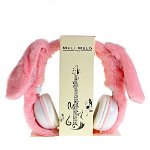 Casti audio roz cu urechi de iepure, 1