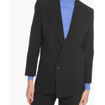 Bottega Veneta Nylon-Canvas Single-Breasted Blazer Black, Bottega Veneta