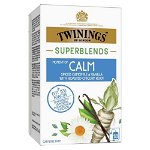 Ceai Twinings Superblends Moment of Calm cu Vanilie si Musetel, 18 x 1.5 g
