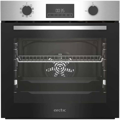 Cuptor incorporabil Arctic ARVIM1830XMP, Electric, 71 L, Autocuratare pirolitica, AeroCooking, Control touch, Gatire 3D, Clasa A+, Inox