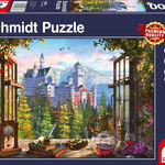 Puzzle 1000 piese - View of the Fairytale Castle | Schmidt, Schmidt