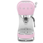 Espressor manual Smeg ECF02PKEU, 1350 W, 15 bar, roz