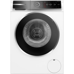 Masina de spalat rufe Bosch Seria 8 WGB25400BY, 10 kg, 1400 RPM, EcoSilence Drive, Iron Assist, Home Connect, Functie Anti-pete, Touch control, Iluminare interioara, Clasa A, 60 cm, Alb