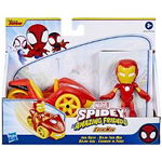 Set Hasbro Vehicul si Figurina Iron Man Spidey Prietenii Extraordinari, Hasbro