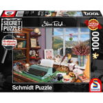 Schmidt Spiele Puzzle Steve Read: At the Desk (Secret Puzzle), Schmidt Spiele