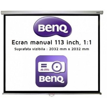 Ecran Proiectie Videoproiector BenQ 113 inch 5J.BQM11.113, BenQ