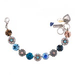 Bratara placata cu Argint 925, cu cristale Swarovski, Blue Suede Shoes | 4213-1008SP, Roxannes - Mariana Jewellery