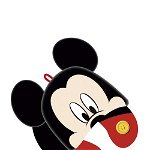 Perna pentru gat din poliester, Mickey Mouse, neagra, Disney