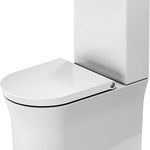 Vas wc Duravit D-Neo Rimless WonderGliss 37x65cm  back-to-wall  pentru rezervor asezat, Duravit