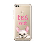 Husa Huawei P Smart Lemontti Silicon Art Pug Kiss