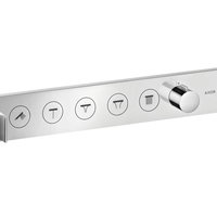 Baterie cada - dus termostatata Axor Select 670x90 cu 5 functii si FixFit cu agatatoare de dus  montaj incastrat  necesita corp ingropat, Axor