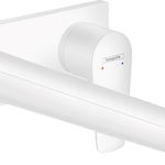 Baterie lavoar Hansgrohe Talis E cu pipa 225 mm montaj incastrat necesita corp ingropat alb mat, Hansgrohe