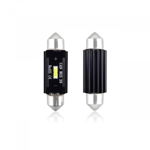 Set becuri auto cu LED CANBUS sofit compatibil C5W 1 SMD 39mm Alb 12 24V, destinat competitiilor auto sau off-road