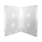 Carcasa pentru 4 DVD-uri transparenta, 14 mm, 