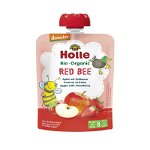 Piure de fructe cu mere si capsuni Red Bee, 100g, Holle Baby Food, Holle Baby Food