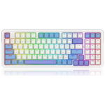 Tastatura Gaming Wireless Redragon Gloria Pro White RGB Orange Switch Mecanica K664WBP-RGB-PRO