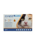 Stronghold Plus pentru pisici de 2.5 - 5kg, 30mg, 3 pipete antiparazitare, Zoetis