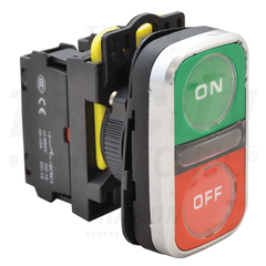 Buton dublu pornit-oprit NYG3-DL2 LED 230V Buton dublu pornit-oprit NYG3-DL2 LED 230V