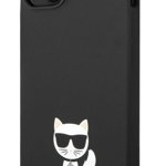 Husa Cover Karl Lagerfeld Liquid Silicone Outline Choupette Body Logo pentru Iphone 14 Plus Black