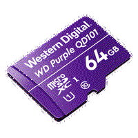 Card MicroSD 64GB, seria Purple Ultra Endurance - Western Digital, WD