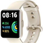 SmartWatch Xiaomi Redmi Watch 2 Lite Ivory, Wi-Fi, Bluetooth, GPS, senzori busola, ritm cardiac si SpO2