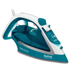 Fier de calcat Tefal EasyGliss Plus FV5737E0, 2500W, jet de abur 220g/min, abur variabil 0- 45g/min, rezervor apa 270ml, talpa Durilium Airglide, oprire automata, turcoaz Fier de calcat Tefal EasyGliss Plus FV5737E0, 2500W, jet de abur 220g/min, abur variabil 0- 45g/min, rezervor apa 270ml, talpa Durilium Airglide, oprire automata, turcoaz