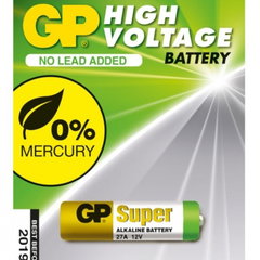 Baterie GP Batteries, Super Alcalina (27A) 12V alcalina, blister 1 buc. "GP27AF-2C1" "GPPBA27AF000" - 29820 (include TV 0.08lei)