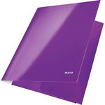 Mapa carton cu elastic A4 mov metalizat Leitz WOW, Leitz