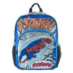 Ghiozdan Spider-Man Comics pentru clasa pregatitoare, albastru multicolor, 38H x 27 x 12 cm