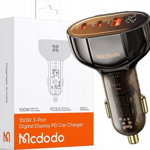 Mcdodo CC-2310 Car Charger, 3 Ports, Fast Charging, Compatibility, Mcdodo