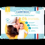 Scutece bio hipoalergenice pentru nou nascuti 2-5kg marimea 1, 27 bucati, Carryboo, Carryboo