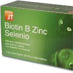 JT BIOTIN. B. ZINC. SELENIU pentru caini si pisici - 60 Tablete, JTPharma
