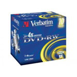 DVD+RW Serl Matt 4X 4.7GB Jewel Case 5 pret pe bucata, Verbatim