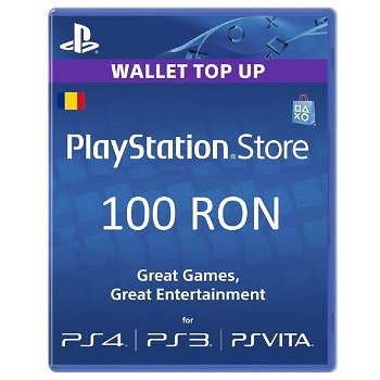 Card Sony PlayStation Store 100 Ron, Sony