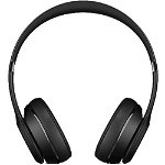 Casti Audio Beats Solo3, Wireless, Bluetooth, Microfon, Autonomie 40 ore, Negru, Beats