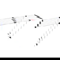 Uscator rufe extensibil Casa Si Easy Flex cu roti, 10-20m