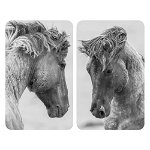 Set 2 protecții pentru aragaz Wenko Horses, 52 x 30 cm, Wenko