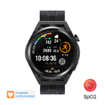 Smartwatch Huawei Watch GT Runner, Display AMOLED 1.43", 4GB Flash, Bluetooth, NFC, GPS, bratara silicon, 46mm, Rezistent la apa, Andorid/iOS (Negru)
