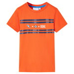 Tricou pentru copii, portocaliu închis, 92, vidaXL