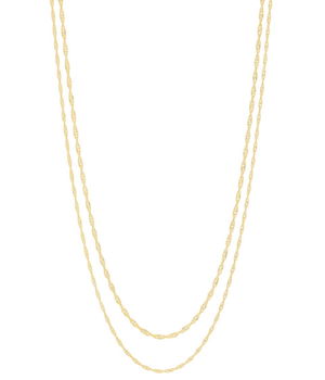 Bijuterii Femei Argento Vivo Twisted Rope Layered Necklace Gold, Argento Vivo