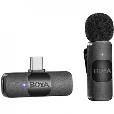 Sistem de microfon cu rever wireless BOYA BY-V10, USB-C Omnidirectional