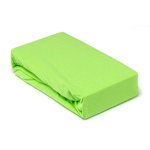 Husa saltea Jersey verde, cu elastic, bumbac 100%, 140 x 200 cm, Meltem