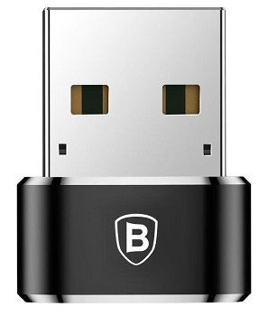 Adaptor Conversie Baseus USB La USB Type-C CAAOTG-01, 3A, Negru
