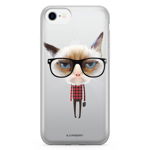 Bjornberry Shell Hybrid iPhone 7 - Hipster Cat, 
