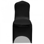 Husă de scaun elastică, 50 buc., negru, Casa Practica