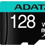 Card memorie ADATA Micro SDXC Premier Pro Clasa 10 UHS-I 128GB + Adaptor, ADATA