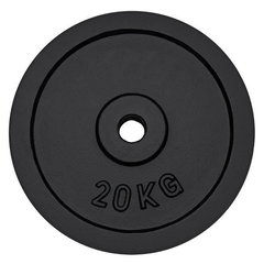 Disc otel DHS 529FKOT3020, 20kg, negru